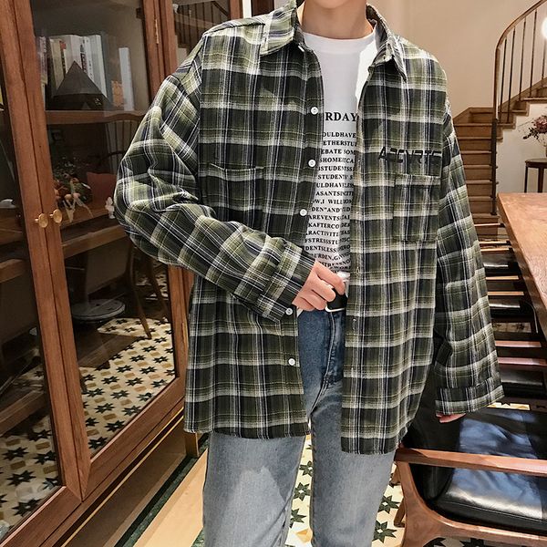 2019 spring new male clothes popular joker lattice thin long sleeve hawaiian shirt streetwear fashion blue green ing, White;black
2019 spring new male clothes popular joker lattice thin long sleeve hawaiian shirt streetwear fashion blue green ing, White;black