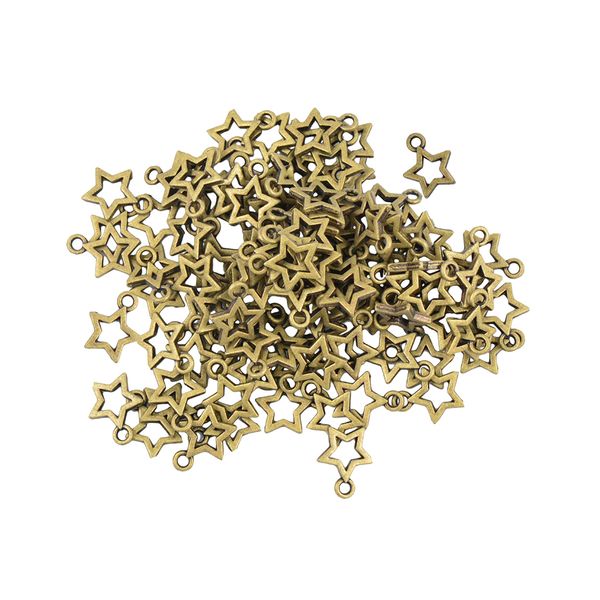 100pcs bronze stars charms pendants diy jewelry for earrings necklace bracelet, Black
100pcs bronze stars charms pendants diy jewelry for earrings necklace bracelet, Black