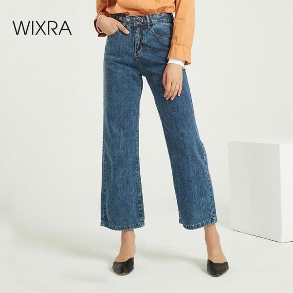 wixra new solid casual women's wide leg denim jeans pants high waist pockets long trousers spring autumn ladies jeans, Black;white
wixra new solid casual women's wide leg denim jeans pants high waist pockets long trousers spring autumn ladies jeans, Black;white