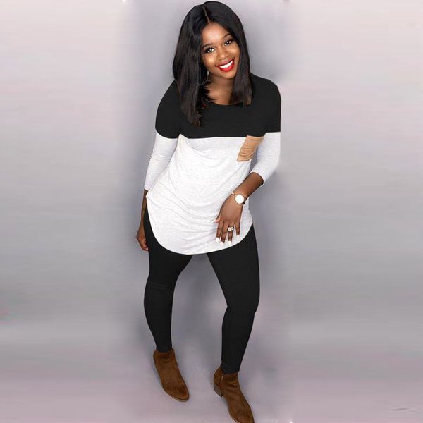 panelled womens designer tracksuits fashion pocket panelled pullover long sleeve long pants womens 2pcs sets casual females clothing, Gray
panelled womens designer tracksuits fashion pocket panelled pullover long sleeve long pants womens 2pcs sets casual females clothing, Gray