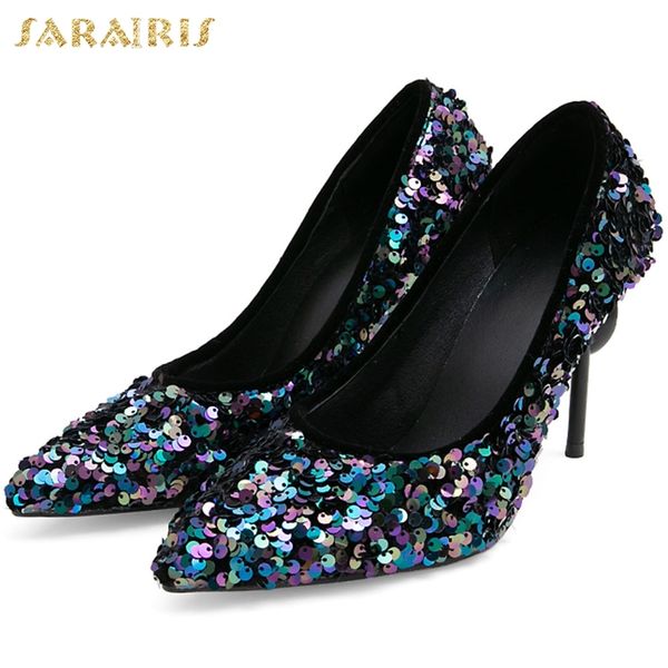 sarairis thin high heels large size 50 sequined cloth party wedding women's shoes woman pumps female, Black
sarairis thin high heels large size 50 sequined cloth party wedding women's shoes woman pumps female, Black