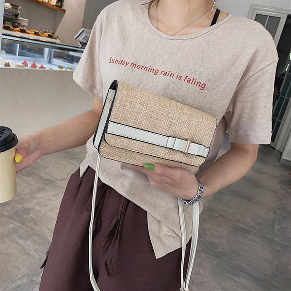 shoulder bag women female bag buckle matching woven women beach linen color burlap square messenger 2019
shoulder bag women female bag buckle matching woven women beach linen color burlap square messenger 2019