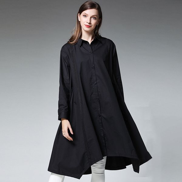 asymsay new 2019 spring female fashion patchwork big size long loose shirt women's black color oversized shirt al1330, White
asymsay new 2019 spring female fashion patchwork big size long loose shirt women's black color oversized shirt al1330, White