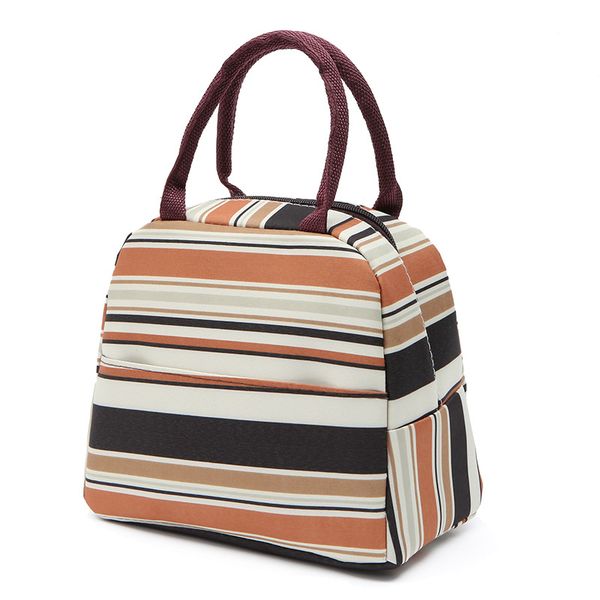 striped bento handbag women thickened with rice oxford cloth waterproof lunch box lunch bag, Blue;pink
striped bento handbag women thickened with rice oxford cloth waterproof lunch box lunch bag, Blue;pink