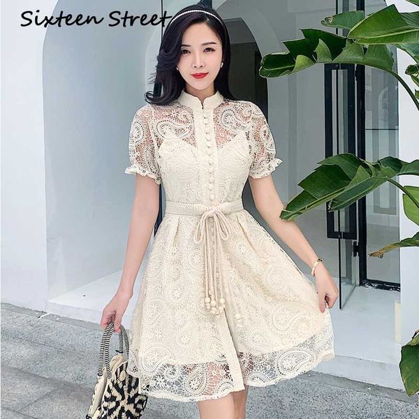2020 new summer woman's dress braided belt beige hollow out embroidery lantern sleeve apricot vintage short dress, Black;gray
2020 new summer woman's dress braided belt beige hollow out embroidery lantern sleeve apricot vintage short dress, Black;gray