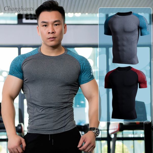 men fitness short sleeve work out t-shirt man stitching running shirt men tight quick dry t shirt sportswear elastic gym jersey, Black;blue
men fitness short sleeve work out t-shirt man stitching running shirt men tight quick dry t shirt sportswear elastic gym jersey, Black;blue