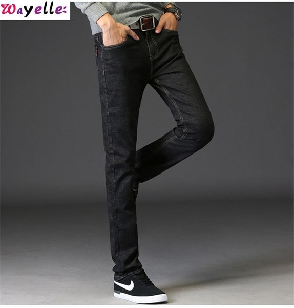 men's jeans wayelle fashion mens design men trousers cool denim fit hip hop pants with holes for male color soft, Blue
men's jeans wayelle fashion mens design men trousers cool denim fit hip hop pants with holes for male color soft, Blue