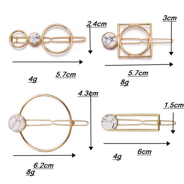 retro fashion women girls metal circle square hair clips natural stone hairpins barrettes wedding hair clip accessories 2019, Black;brown
retro fashion women girls metal circle square hair clips natural stone hairpins barrettes wedding hair clip accessories 2019, Black;brown