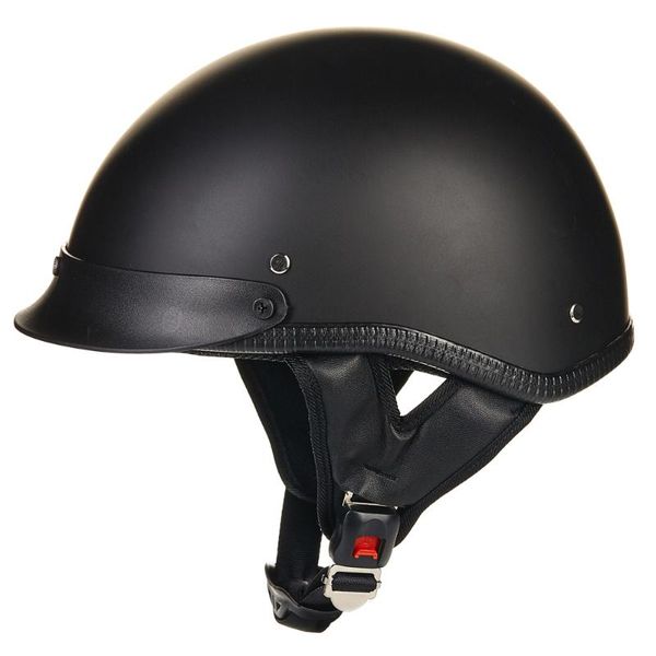 

ilm 1/2 open face motorcycle helmet dot approved quick release skull cap low profile half helmet vintage black s m l xl