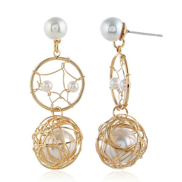 european and american long-term mori dreamnet tassels earrings sweet circle metal hollow diamond pearl ear nails earrings, Golden
european and american long-term mori dreamnet tassels earrings sweet circle metal hollow diamond pearl ear nails earrings, Golden