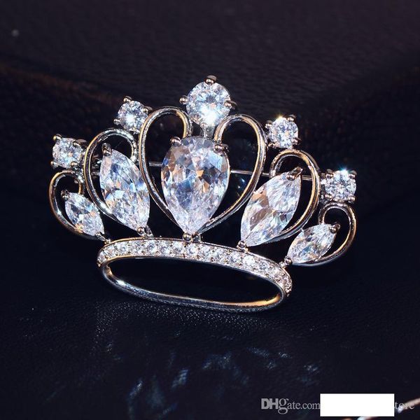 luxury zircon crown brooch bride wedding costume jewelry fashion lape pins collar brooches scarf buckle bijoux, Gray
luxury zircon crown brooch bride wedding costume jewelry fashion lape pins collar brooches scarf buckle bijoux, Gray