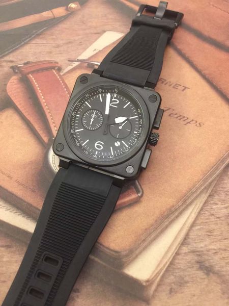 46mm outdoor bellross aviation black dial mens watches square black steel case quartz satch watch black strap wristwatches, Slivery;brown
46mm outdoor bellross aviation black dial mens watches square black steel case quartz satch watch black strap wristwatches, Slivery;brown