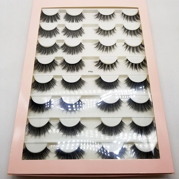 

16 пар мультипак 3D мягкие норковые волосы накладные ресницы ручной работы тонкие пушистые длинные ресницы натуральные инструменты для макияжа глаз ресницы