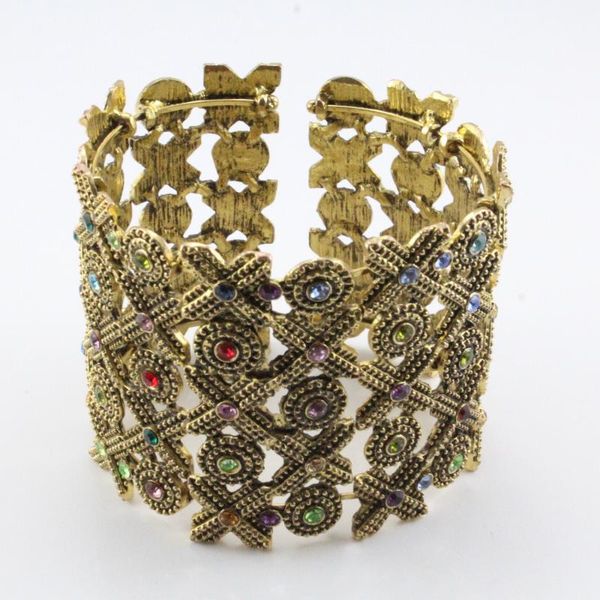 2020 new fashion colorful alloy charm antique gold color bracelets crystal bangles wholesale and retail big metal jewelry, Black
2020 new fashion colorful alloy charm antique gold color bracelets crystal bangles wholesale and retail big metal jewelry, Black
