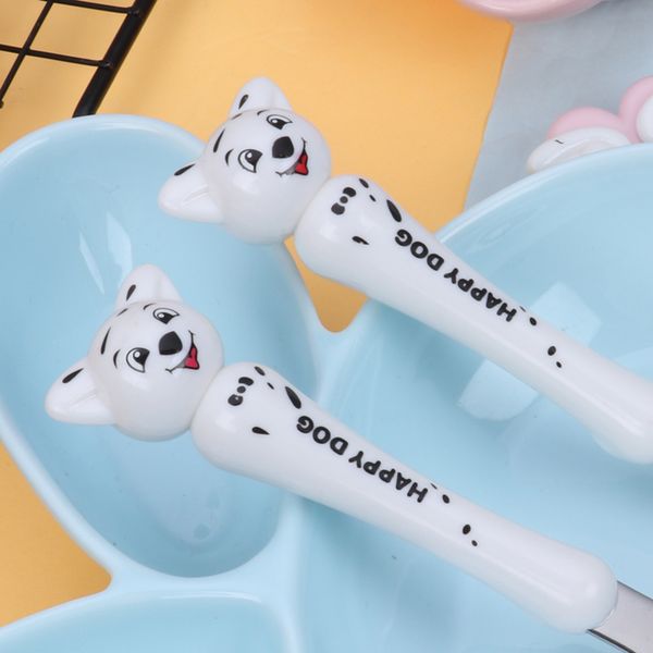 1set stainless steel cartoon pig puppy spoon and fork children dinnerware set fruit dessert dinner fork kitchen accessories
1set stainless steel cartoon pig puppy spoon and fork children dinnerware set fruit dessert dinner fork kitchen accessories