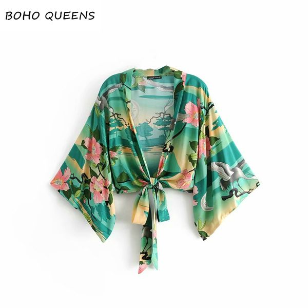 boho vintage floral print sashes short kimono women 2018 bohemian v neck batwing sleeves ladies blouses casual blusas, White
boho vintage floral print sashes short kimono women 2018 bohemian v neck batwing sleeves ladies blouses casual blusas, White
