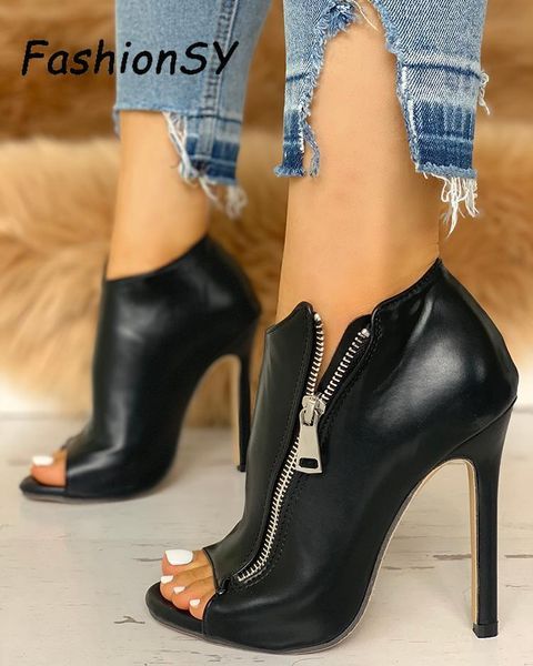 2019 women summer pumps thin high heels 11cm zipper pumps peep toe gladiator pumps office sandals party shoes woman, Black
2019 women summer pumps thin high heels 11cm zipper pumps peep toe gladiator pumps office sandals party shoes woman, Black