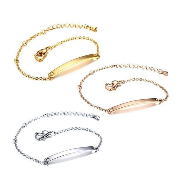 id chain bracelet for women bar bangle personalized name text silver color rose gold stainless steel dropshipping jewelry, Black
id chain bracelet for women bar bangle personalized name text silver color rose gold stainless steel dropshipping jewelry, Black