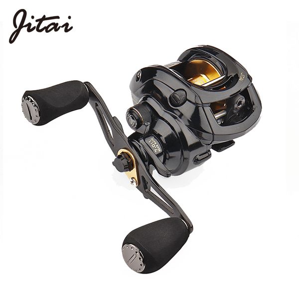jitai baitcasting fishing reel double brake system 7.0:1 gear ratio 10kg carbon fibe drag fishing reel wheel
jitai baitcasting fishing reel double brake system 7.0:1 gear ratio 10kg carbon fibe drag fishing reel wheel