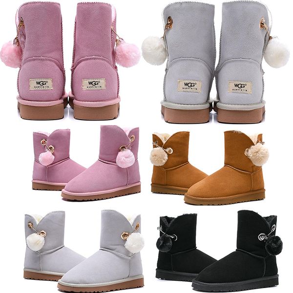 2019 warm WGG Women's Australia Women girl tall Hairball boots Snow Winter boots pink grey Khaki black boots outdoor shoes 36-41
2019 warm WGG Women's Australia Women girl tall Hairball boots Snow Winter boots pink grey Khaki black boots outdoor shoes 36-41