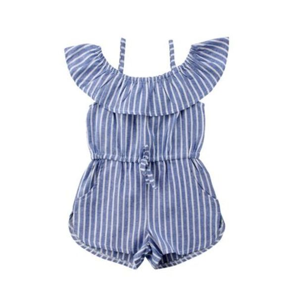 girls toddler baby kids clothing romper jumpsuit off shoulder 1pc playsuit 1-6y girls clothes, White
girls toddler baby kids clothing romper jumpsuit off shoulder 1pc playsuit 1-6y girls clothes, White