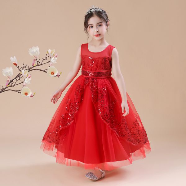 yuluosha flower girl dresses for weddings sleeveless o-neck lace sashes sequined girls ball gown pageant dresses for girls, Red;yellow
yuluosha flower girl dresses for weddings sleeveless o-neck lace sashes sequined girls ball gown pageant dresses for girls, Red;yellow