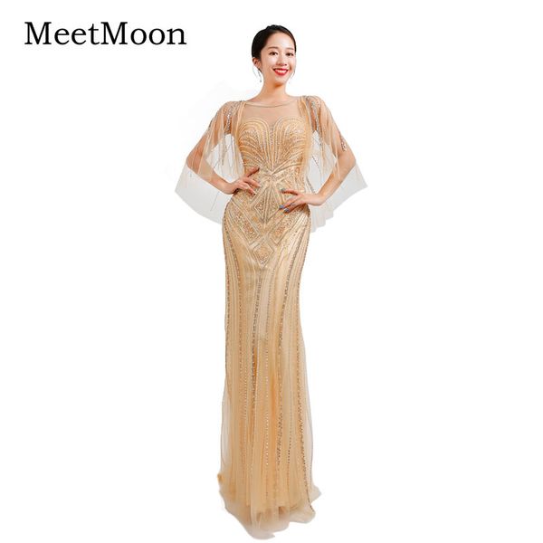 party dresses meetmoon luxury handmade beaded evening dress long formal gown mermaid with shawl pageant robe de soire, White;black
party dresses meetmoon luxury handmade beaded evening dress long formal gown mermaid with shawl pageant robe de soire, White;black
