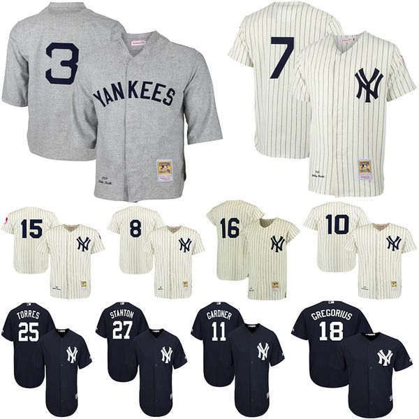 New York Men's Yankees Jerseys Mickey Mantle Babe Ruth Mariano Rivera Giancarlo Stanton Didi Gregorius Brett Gardner Cream Baseball Jersey
New York Men's Yankees Jerseys Mickey Mantle Babe Ruth Mariano Rivera Giancarlo Stanton Didi Gregorius Brett Gardner Cream Baseball Jersey
