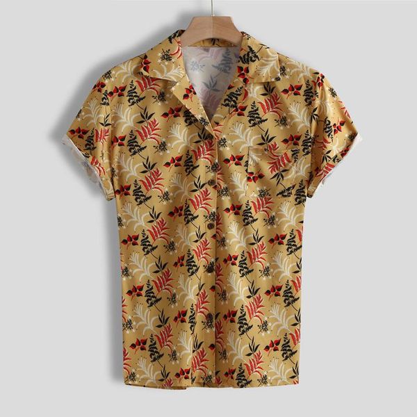 men polyester short sleeve shirt summer daily printing loose turn-down collar casual holiday 2020 shirts yellow, White;black
men polyester short sleeve shirt summer daily printing loose turn-down collar casual holiday 2020 shirts yellow, White;black