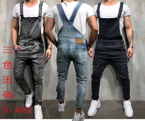 fashion men's ripped jeans jumpsuits hi street distressed denim bib overalls for man suspender pants size s-xxl sa-8, Blue
fashion men's ripped jeans jumpsuits hi street distressed denim bib overalls for man suspender pants size s-xxl sa-8, Blue