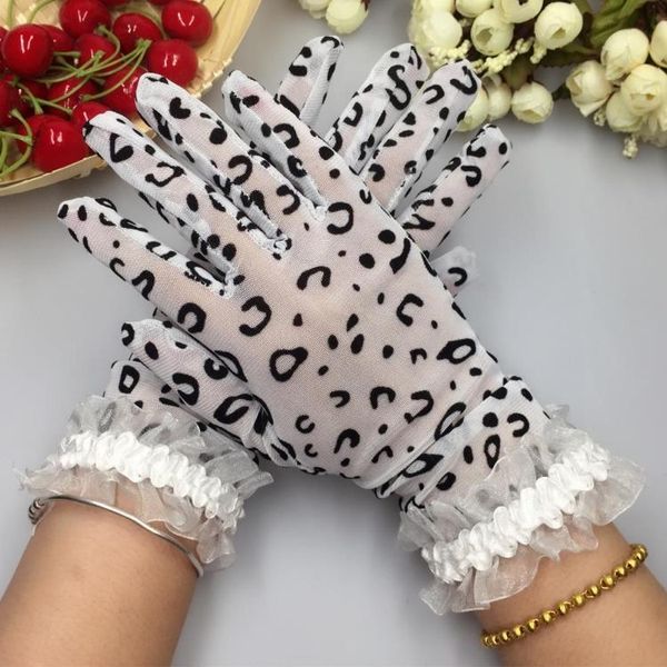 spring and summer women' leopard print thin elastic lace gloves lady' casual lace dance summer sunscreen gloves, Blue;gray
spring and summer women' leopard print thin elastic lace gloves lady' casual lace dance summer sunscreen gloves, Blue;gray