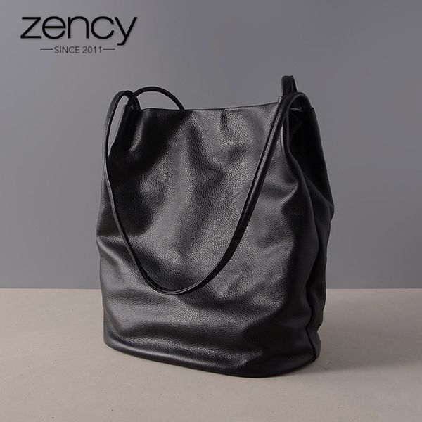 zency fashion women shoulder bag made of genuine leather large capacity shopping tote bag classic black handbag high quality
zency fashion women shoulder bag made of genuine leather large capacity shopping tote bag classic black handbag high quality