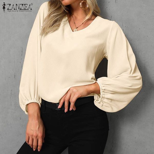 2020 zanzea fashion long puff sleeve shirts plus size tunic women's blouse casual work blusas female elegant v neck 7, White
2020 zanzea fashion long puff sleeve shirts plus size tunic women's blouse casual work blusas female elegant v neck 7, White