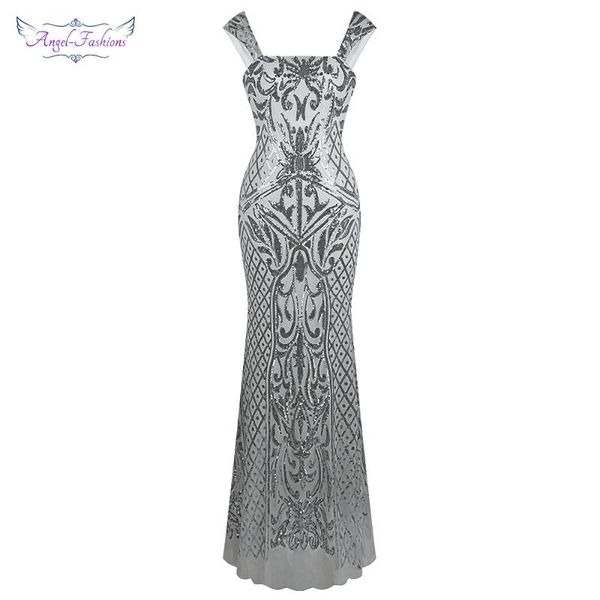 angel-fashions women's sleeveless vintage sequin floral pattern lace up mermaid long evening dress gray 424, White;black
angel-fashions women's sleeveless vintage sequin floral pattern lace up mermaid long evening dress gray 424, White;black