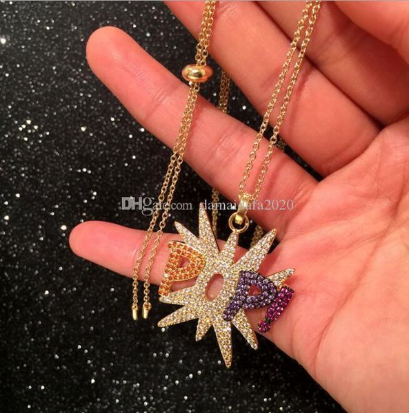 new ladies fashion hip hop letter necklace color micro-set zircon vitality long sweater chain gas tide, Silver
new ladies fashion hip hop letter necklace color micro-set zircon vitality long sweater chain gas tide, Silver