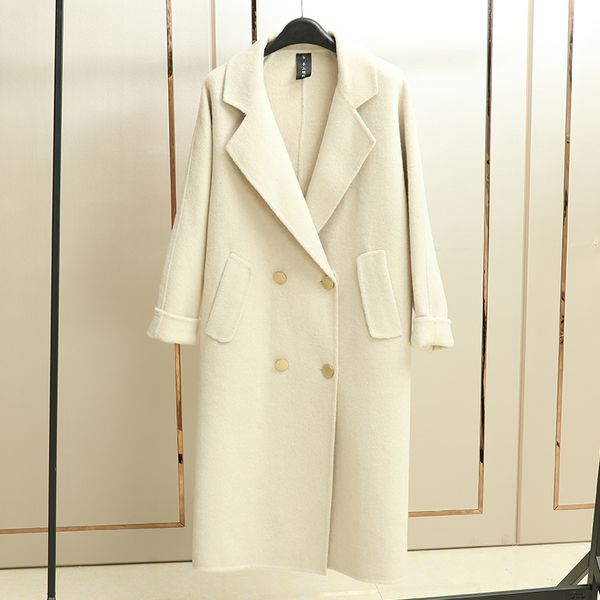 new double-sided cashmere overcoat winter 2018 long albaca wool overcoat for women v-neck solid double breasted woolen, Black
new double-sided cashmere overcoat winter 2018 long albaca wool overcoat for women v-neck solid double breasted woolen, Black