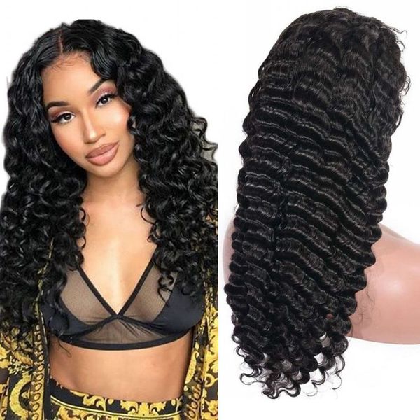 brazilian virgin human hair deep wave lace front wigs with baby hair pre plucked lace wigs for black women, Black;brown
brazilian virgin human hair deep wave lace front wigs with baby hair pre plucked lace wigs for black women, Black;brown