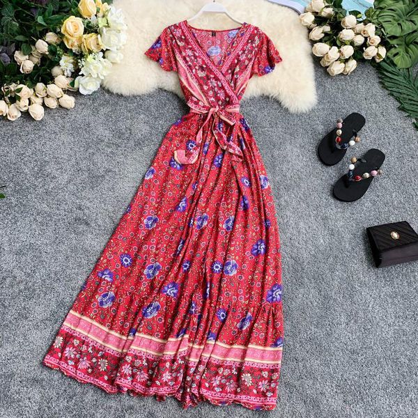 casual dresses 2021 summer women's one-piece bohemian national wind dress print v-neck short-sleeved waist tie holiday female fashion, Black;gray
casual dresses 2021 summer women's one-piece bohemian national wind dress print v-neck short-sleeved waist tie holiday female fashion, Black;gray