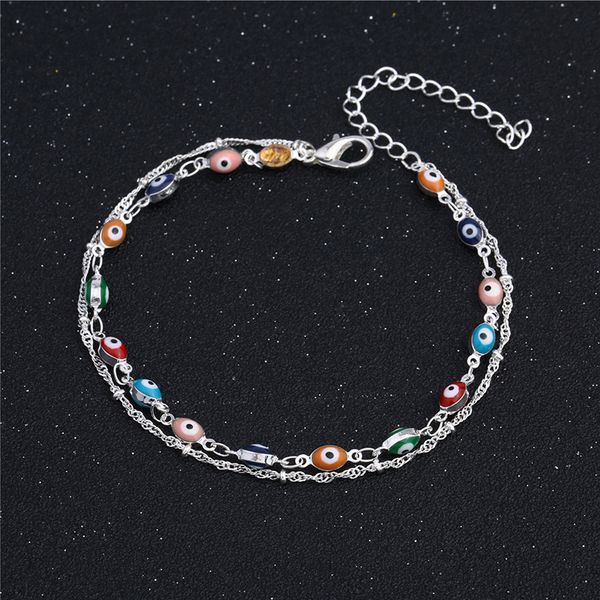 vintage fashion 925 silver anklets for women bohemian summer beach evil eye chain bracelet foot jewelry, Red;blue
vintage fashion 925 silver anklets for women bohemian summer beach evil eye chain bracelet foot jewelry, Red;blue