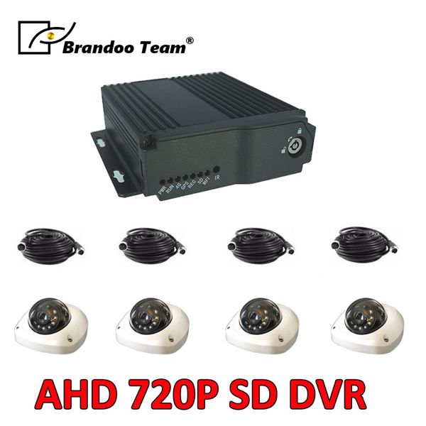 

4g gps 4ch vehicle mobile dvr ahd sd card video recorder car dvr bus camera security monitoring system