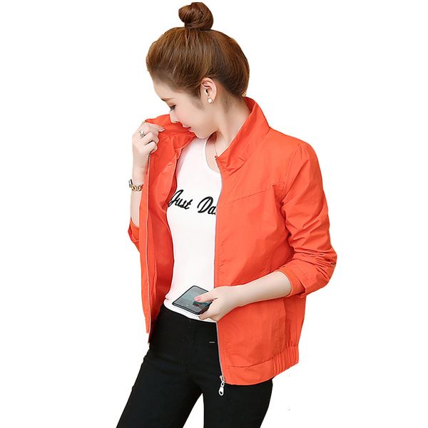 women short jacket 2019 spring sunscreen loose long-sleeved casual thin women's jacket windbreaker female jackets outwear l260, Black;brown
women short jacket 2019 spring sunscreen loose long-sleeved casual thin women's jacket windbreaker female jackets outwear l260, Black;brown