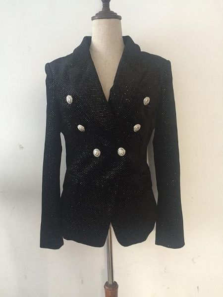 2019 black jacket double-breasted lion metal buckle silver highlights slim velvet suit summer autumn spring winter eveni, Black;brown
2019 black jacket double-breasted lion metal buckle silver highlights slim velvet suit summer autumn spring winter eveni, Black;brown
