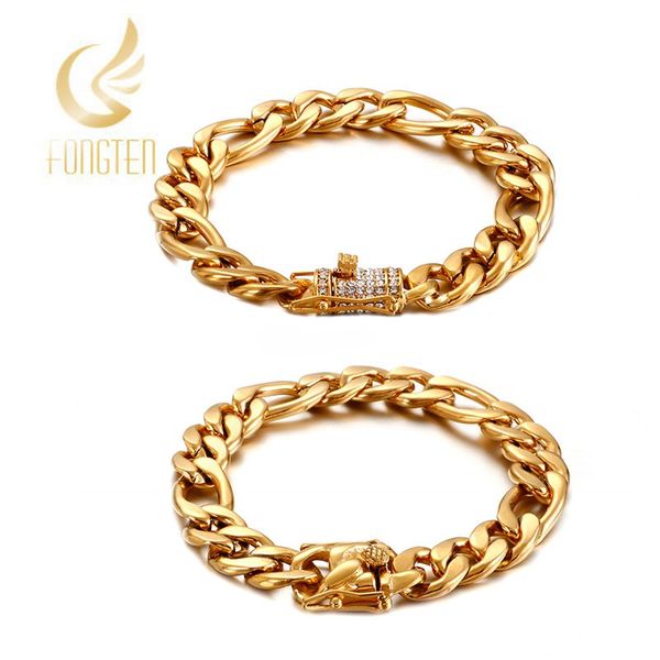12mm figaro big chain bracelet men stainless steel silver/black/gold fashion jewelry
12mm figaro big chain bracelet men stainless steel silver/black/gold fashion jewelry