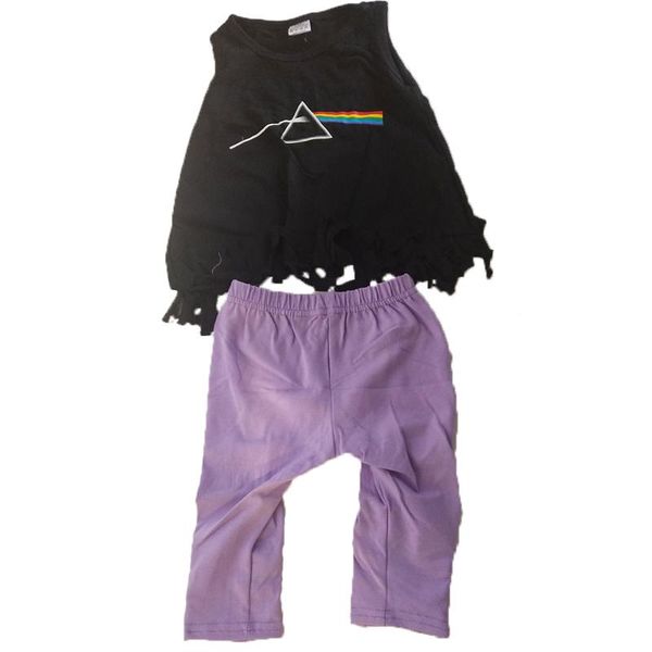 fashion black lace trim kid set = black temperament + purple trousers clothes store, White
fashion black lace trim kid set = black temperament + purple trousers clothes store, White