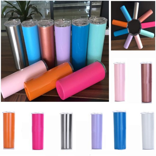 vacuum stainless steel straight cup 20oz skinny tumbler insulated beer coffee water drinking mug cup with lids and straw fa2148 
vacuum stainless steel straight cup 20oz skinny tumbler insulated beer coffee water drinking mug cup with lids and straw fa2148