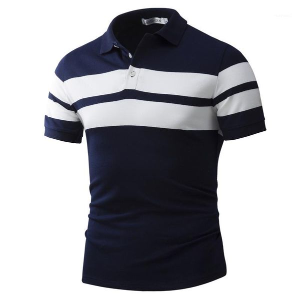 stripe printed mens designer polos fashion casual luxury short sleeve slim polos summer mens clothing, White;black
stripe printed mens designer polos fashion casual luxury short sleeve slim polos summer mens clothing, White;black
