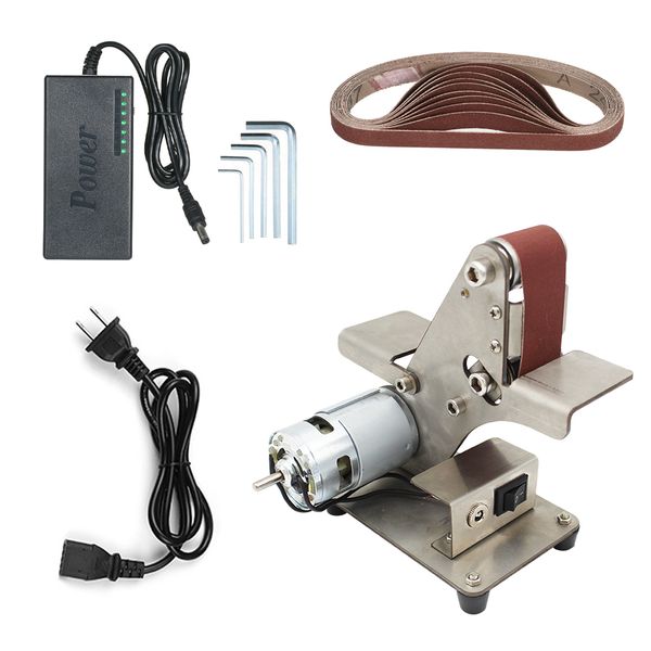 multifunctional belt sander machine diy polishing machine fixed-angle sharpener table cutting edge ac 110-240v