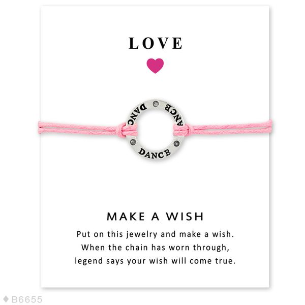 dance love handmade rope charm bracelets for women men friendship statement wish jewelry gift with card in, Golden;silver
dance love handmade rope charm bracelets for women men friendship statement wish jewelry gift with card in, Golden;silver