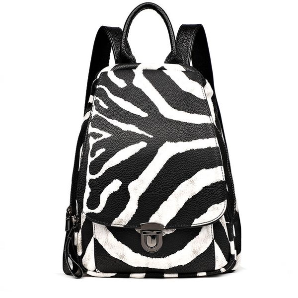 women zebra pattern leather backpacks new fashion female shoulder travel bag ladies bagpack mochilas school bag for girls preppy
women zebra pattern leather backpacks new fashion female shoulder travel bag ladies bagpack mochilas school bag for girls preppy