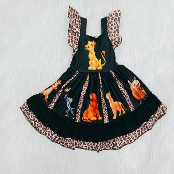 girl boutique summer dress girl animal printed and twirl frocks with leopard ruffles
girl boutique summer dress girl animal printed and twirl frocks with leopard ruffles